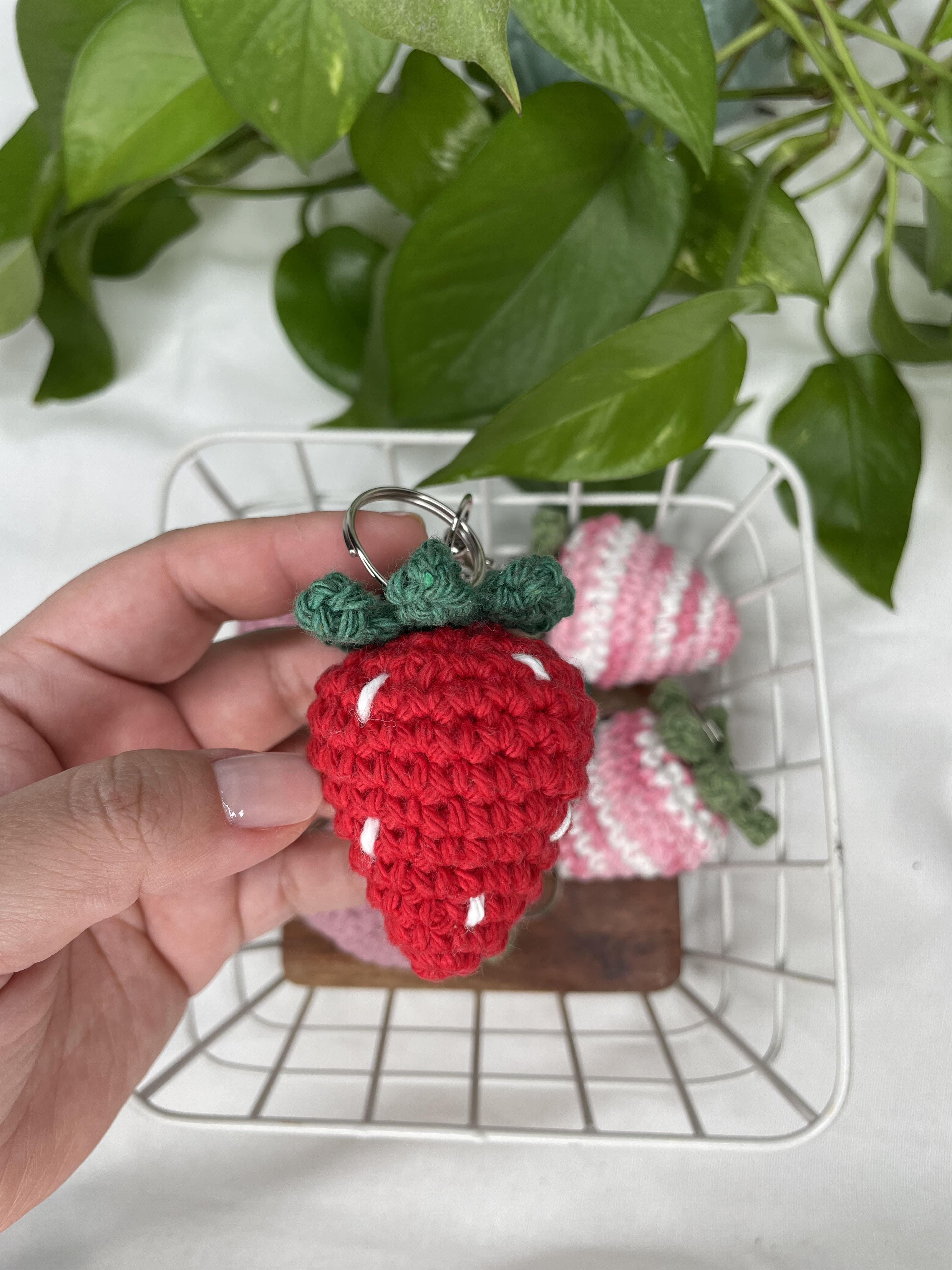 crochet strawberry